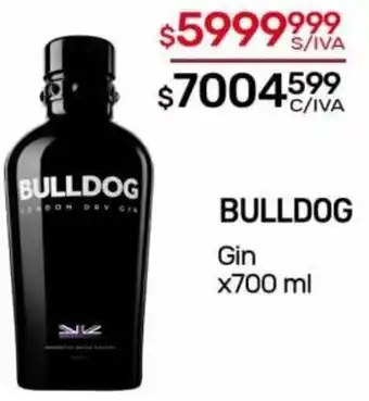 Nini Mayorista BULLDOG Gin x700 ml oferta