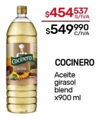 Nini Mayorista COCINERO Aceite girasol blend x900 ml oferta