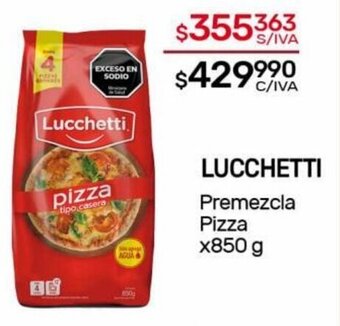 Nini Mayorista LUCCHETTI Premezcla Pizza x850 g oferta
