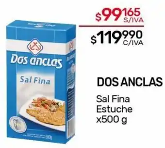 Nini Mayorista DOS ANCLAS Sal Fina Estuche x500 g oferta