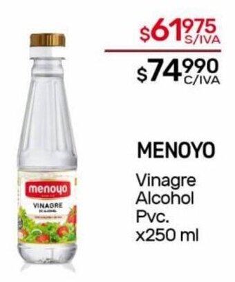 Nini Mayorista MENOYO Vinagre Alcohol Pvc. x250 ml oferta