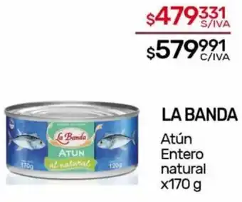 Nini Mayorista LA BANDA Atún Entero natural x170 g oferta