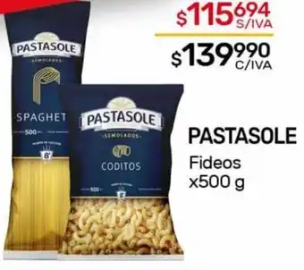 Nini Mayorista PASTASOLE Fideos x500 g oferta