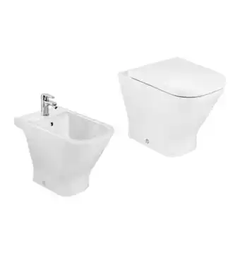 Merlino Juego the gap roca 3 piezas inodoro corto, tapa, bidet oferta