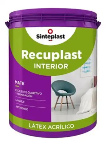 Pinturerias MM Recuplast interior pintura latex premium 20l sinteplast m m oferta