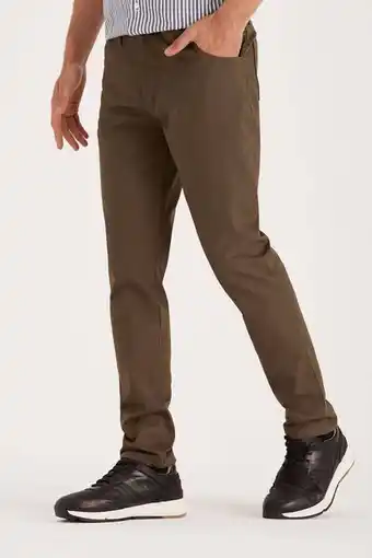 Pantalón sport liso verde oscuro