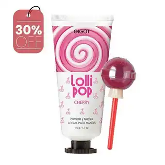 Gigot Set lollipop cereza lip gloss + crema para manos oferta