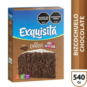 Supermercados DIA Bizcochuelo exquisita chocolate 540 gr. oferta