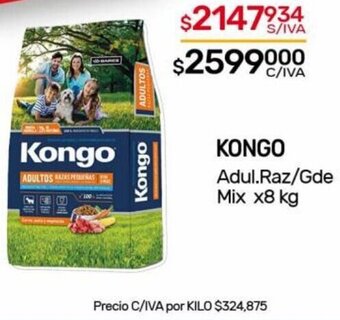 Nini Mayorista KONGO Adul.Raz/Gde Mix x8 kg oferta