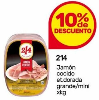 Nini Mayorista 214 Jamón cocido et.dorada grande/mini xkg oferta
