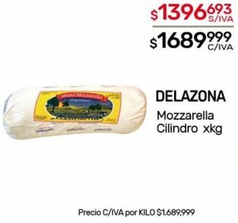 Nini Mayorista DELAZONA Mozzarella Cilindro xkg oferta