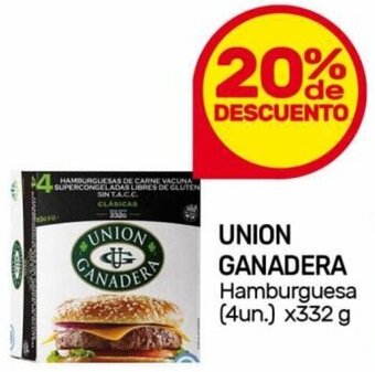 Nini Mayorista UNION GANADERA Hamburguesa (4un.) x332 g oferta