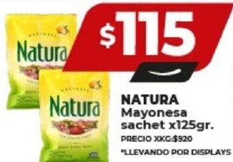 Supermayorista Vital NATURA Mayonesa sachet x125gr. oferta