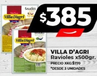 Supermayorista Vital VILLA D'AGRI Ravioles x500gr. oferta