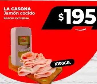 Supermayorista Vital LA CASONA Jamón cocido 100gr oferta