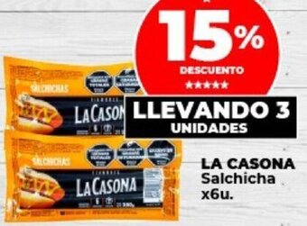 Supermayorista Vital LA CASONA Salchicha x6u. oferta