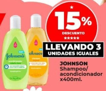 Supermayorista Vital JOHNSON Shampoo/ acondicionador x400ml. oferta