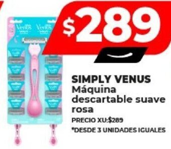 Supermayorista Vital SIMPLY VENUS Máquina descartable suave rosa oferta
