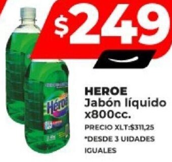 Supermayorista Vital HEROE Jabón líquido x800cc. oferta