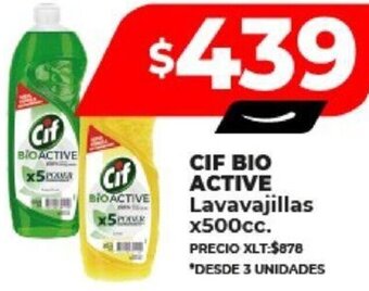 Supermayorista Vital CIF BIO ACTIVE Lavavajillas x500cc. oferta