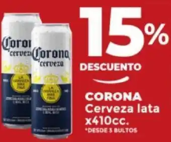 Supermayorista Vital CORONA Cerveza lata x410cc. oferta