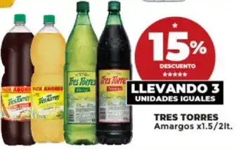 Supermayorista Vital TRES TORRES Amargos x1.5/2lt. oferta