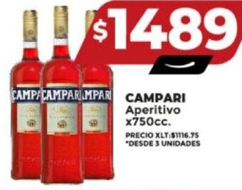 Supermayorista Vital CAMPARI Aperitivo x 750cc oferta
