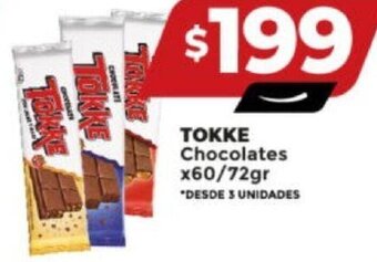 Supermayorista Vital TOKKE Chocolates x60/72gr oferta