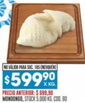 Coto MONDONGO, STOCK 5.000 KG. COD. 80 oferta