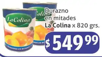 Gomez Pardo Durazno en mitades La Colina x 820 grs. oferta