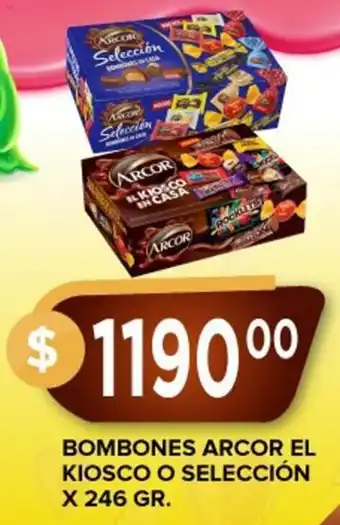 Supermercados Mayor BOMBONES ARCOR EL KIOSCO O SELECCIÓN X 246 GR. oferta