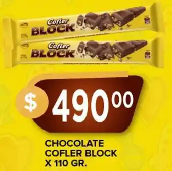 CHOCOLATE COFLER BLOCK X 110 GR.