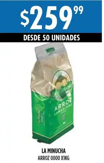 Maxi Ofertas LA MINUCHA ARROZ 0000 X1KG oferta