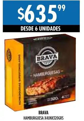 Maxi Ofertas BRAVA HAMBURGUESA X4UNX320GRS oferta