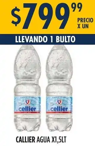 Maxi Ofertas CALLIER AGUA X1,5LT oferta