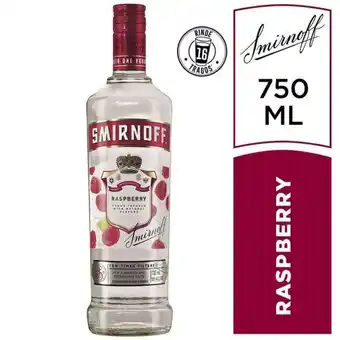 Supermercados DIA Vodka smirnoff raspberry 700 ml. oferta