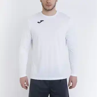 Joma Camiseta manga larga hombre combi blanco oferta