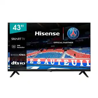 Frávega Smart tv led 43” hisense 43a42h oferta