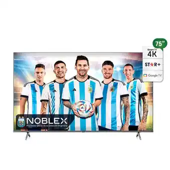 Frávega Smart tv 4k led 75” noblex dk75x7500 oferta