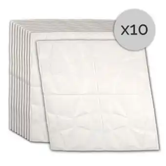 Frávega Placas 3d autoadhesivas pirámides blanco 70x70 pack x10 oferta