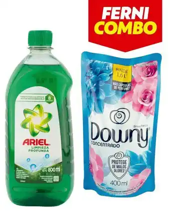 Ferniplast Combo suavizante downy brisa fresca dp 400ml + jabón líquido ariel 800ml oferta