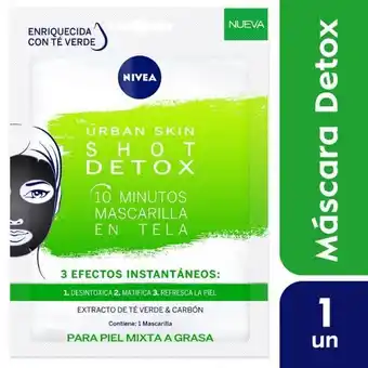 Pigmento Mascarilla facial urban skin shot détox oferta