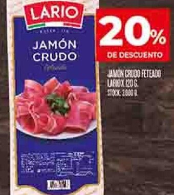 Supermercados DIA JAMÓN CRUDO Feteado Lario oferta