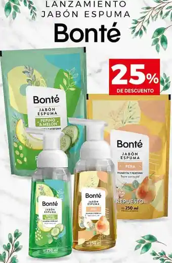 Supermercados DIA LANZAMIENTO JABÓN ESPUMA Bonté oferta