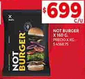 Supermercados DIA NOT BURGER X 160 G oferta