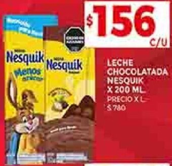 Supermercados DIA LECHE CHOCOLATADA NESQUIK X 200 ML oferta