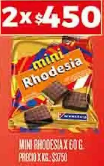 Supermercados DIA MINI RHODESIA X 60 G oferta