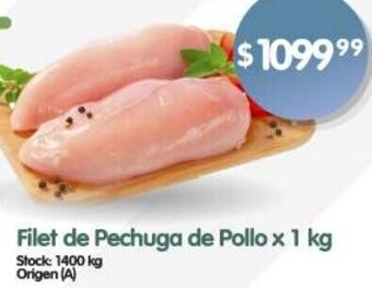 Supermercados Buenos Días Filet de Pechuga de Pollo x 1 kg oferta