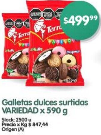 Supermercados Buenos Días Galletas dulces surtidas VARIEDAD x 590 g oferta