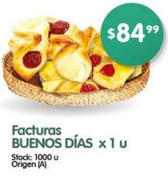 Supermercados Buenos Días Facturas BUENOS DÍAS x 1u oferta